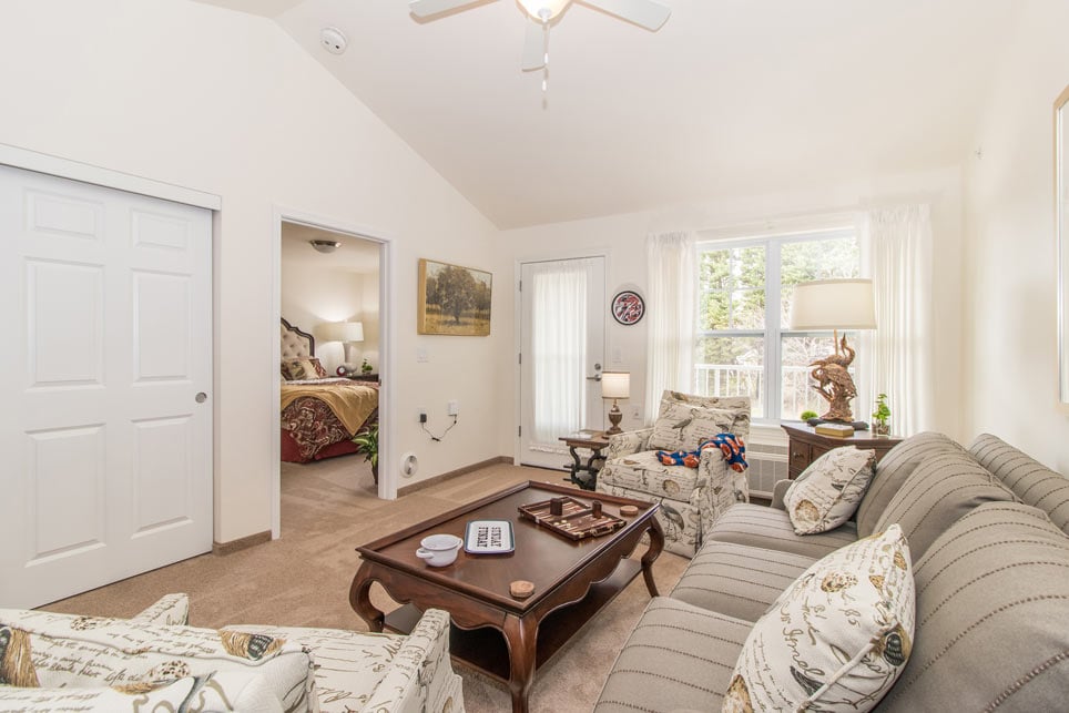 A living room in a Magnolia Heights apartment
